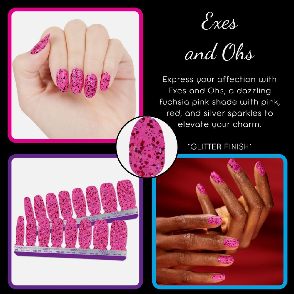Color Street Nail Polish Strips: Exes and Ohs